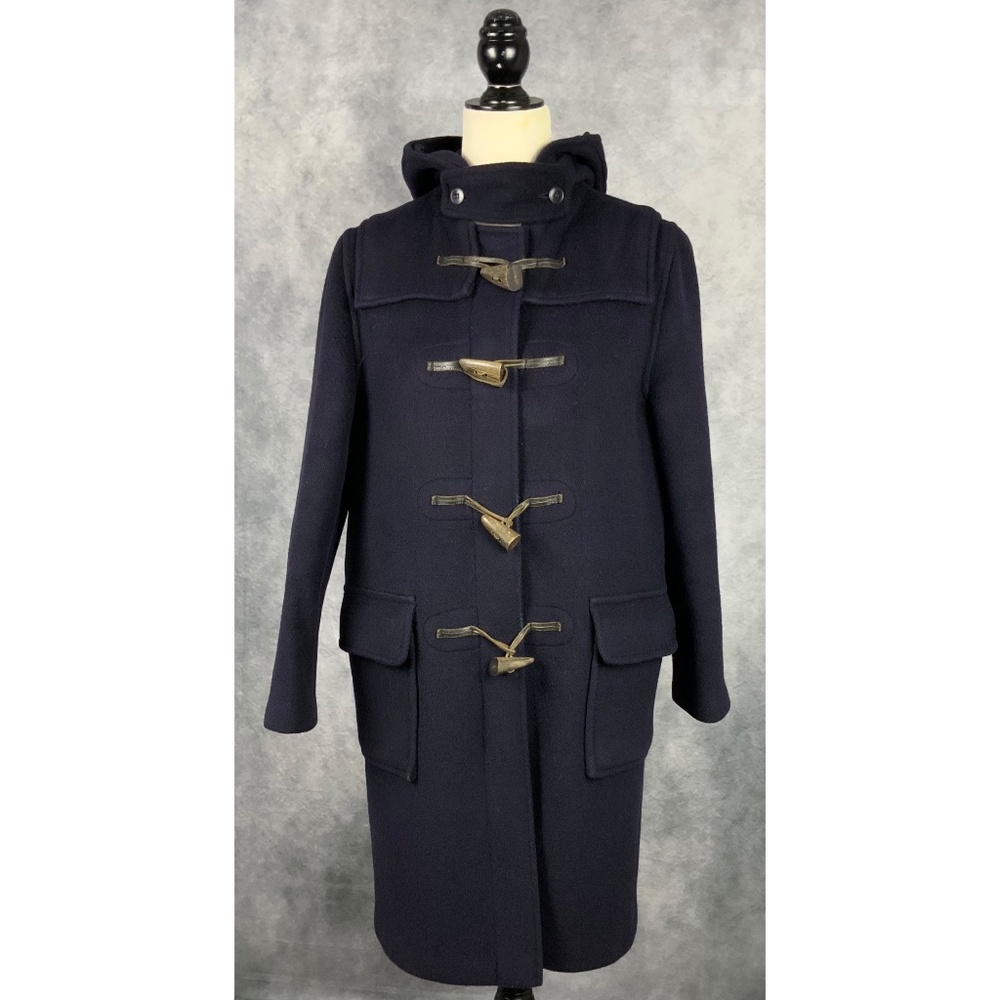 RARE Vintage 80s Brooks Brothers Wool Hooded Duffle Coat size 34 USA, small
